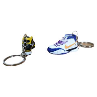 迷你球鞋钥匙扣模型科比库里詹姆斯欧文球鞋模型挂件立体背包挂饰