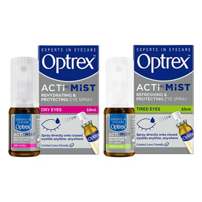 Optrex爱滴氏护眼喷雾儿童可用眼药水缓解眼睛疲劳干涩润眼液进口