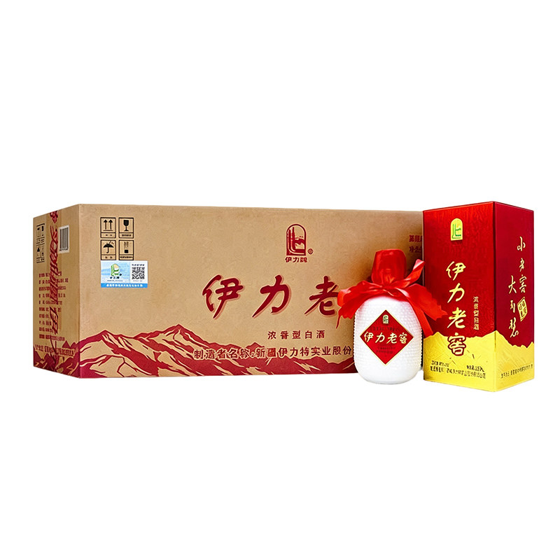 新疆名酒伊力特 46新款伊力小老窖 镀金时光白酒整箱特价250ml*10