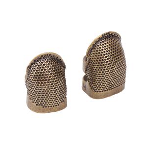 顶针戒指DIY缝纫工具手工防滑刺绣抵戒复古压针器针箍指套