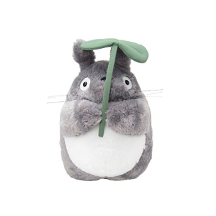 日本totoro吉卜力宫崎骏限定款正版荷叶龙猫公仔玩偶抱枕毛绒玩具