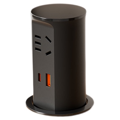 酷朗迅按弹式桌面升降插座