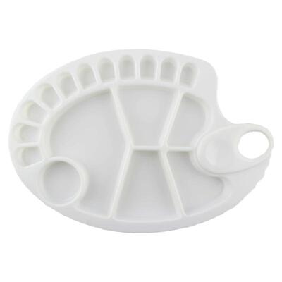 回忆调色盘美术生专用椭圆水彩水粉颜料调色板大号丙烯油画调色板加厚国画颜料调色盘学生儿童美术用品