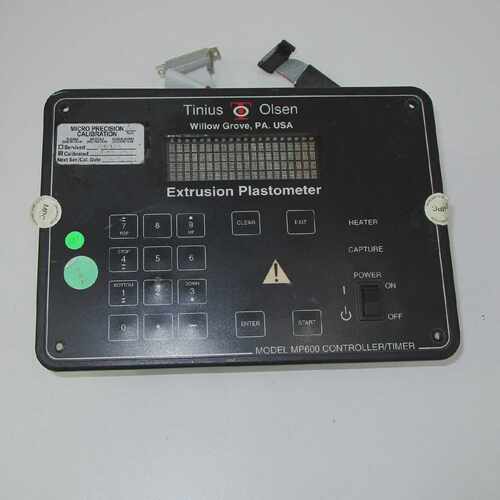 Tinius Olsen MP600 Controller/Timer TINS-DUAL-0002 Panel onl
