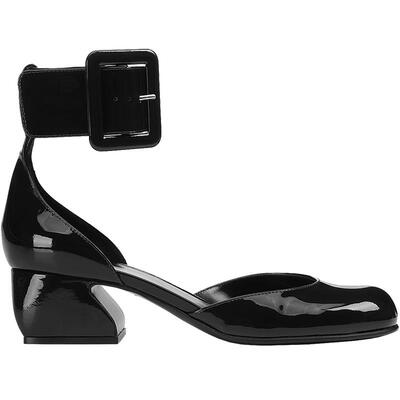 黑色高跟鞋SergioRossi搭扣