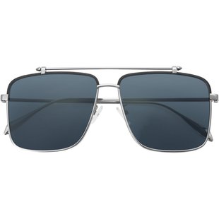 Alexander Mcqueen麦昆墨镜男女方框飞行员双梁大脸太阳镜AM0336S