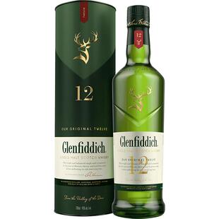Glenfiddich格兰菲迪12年苏格兰单一麦芽威士忌英国进口洋酒
