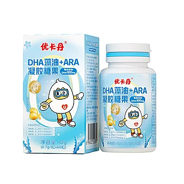 【优卡丹】儿童dha藻油记忆力软胶囊