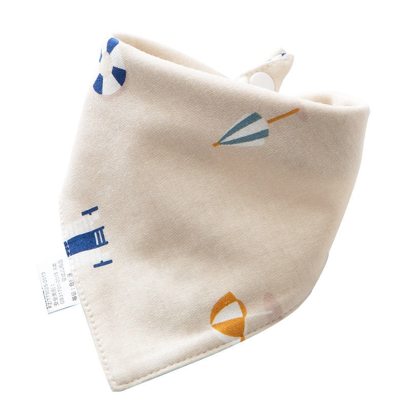 婴儿三角巾口水巾纯棉宝宝吃饭围嘴新生儿围兜防吐奶超柔亲肤秋冬