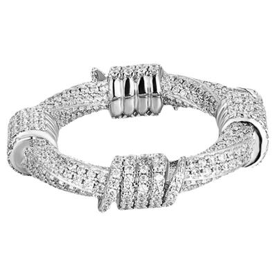 KREAM满钻荆棘戒指男女