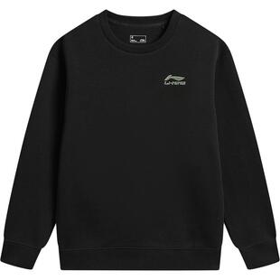 李宁童装卫衣男女小大童运动生活系列圆领上衣春季休闲针织童装