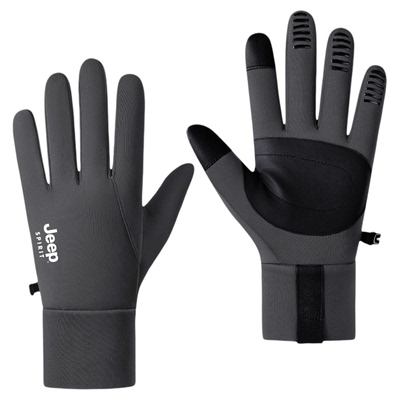 jeep冬季骑行手套保暖防滑加绒男
