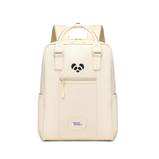 meowbunny熊猫抱抱 书包女大学生简约初高中生大容量双肩包电脑包