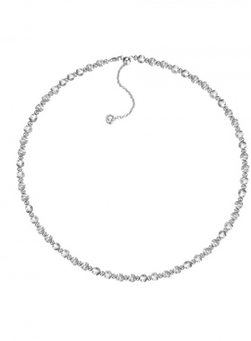 Witther原创设计拉丝猫眼小金珠锁骨链女轻奢小众转运珠项链925银