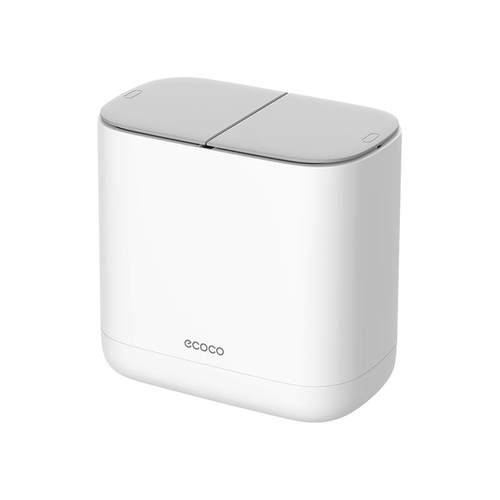 ecoco桌面垃圾桶家用带盖超迷你茶几小桶床头垃床边上桌面小纸篓