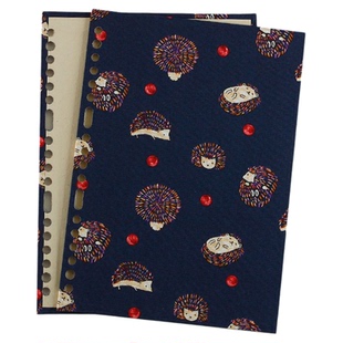 新品台湾珠友创意18孔不锈钢塑料活页夹配件DIY适A520孔活页本布艺手帐封面板外壳 空白方格横线活页纸替芯