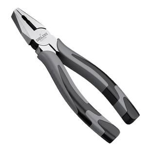 德力西电气老虎钳子钢丝尖嘴钳斜口钳多功能家用工具大全电工专用