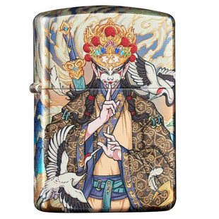 zippo打火机白鹤童子芝宝官方正品防风男士生日情人节礼物送男友