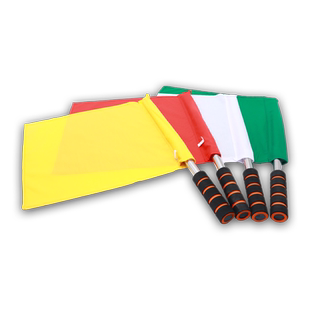 发令旗足球裁判比赛巡边旗田径信号旗红黄指挥旗交通指挥手旗铁路