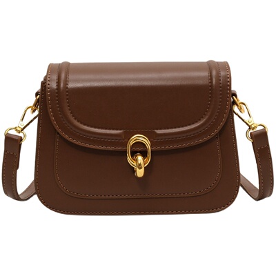 时尚百搭环扣复古小方包