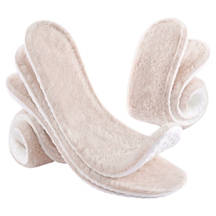 冬季保暖鞋垫男加绒加厚踩屎感吸汗防臭毛绒女秋冬运动透气软久站