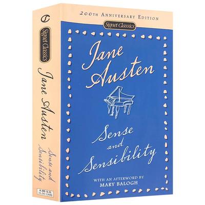 正版世界经典文学名著英文原版Sense and Sensibility理智与情感Jane Auaten傲慢与偏见同作者青少年扩展阅读小说原著女权主义