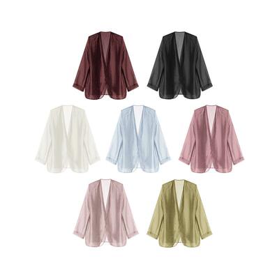 COCOBELLA双层微透视裸领西装