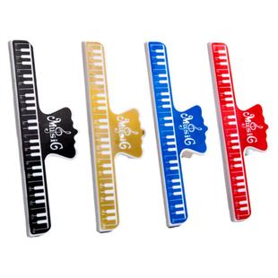 钢琴乐谱夹子钢琴专用谱夹书夹固定书本大号一字夹琴谱固定夹音乐书五线曲谱音符长夹子夹书ins风文具学生用