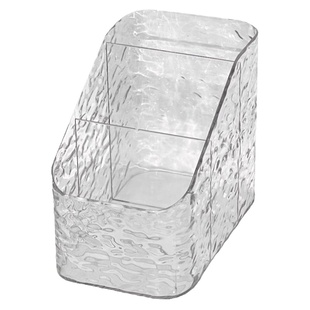 化妆品收纳盒口红护肤品轻奢水波纹亚克力化妆刷杂物大容量置物架