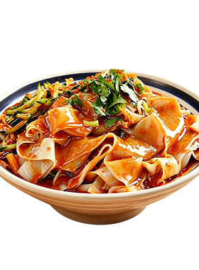 凉皮开袋即食麻酱红油擀面皮