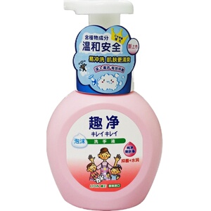 进口狮王趣净洗手液纯净爽肤香250ml 婴幼儿童可用抑菌水润