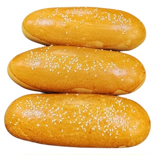 港式墨鱼味面包胚手工制作糕点摆摊咖啡店现做现发热狗包汉堡包胚