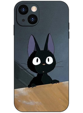 黑猫吉吉魔女宅急便手机壳适用iPhone17小米15/14华为VIVO动漫OPPO液态硅胶13磁吸MagSafe苹果16ProMax二次元