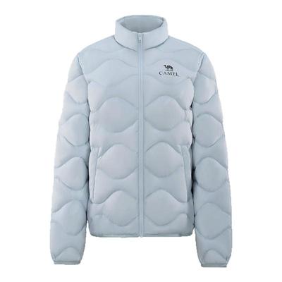 骆驼女装轻薄立领羽绒服2025冬季新款90鸭绒百搭菱格羽绒外套茄克