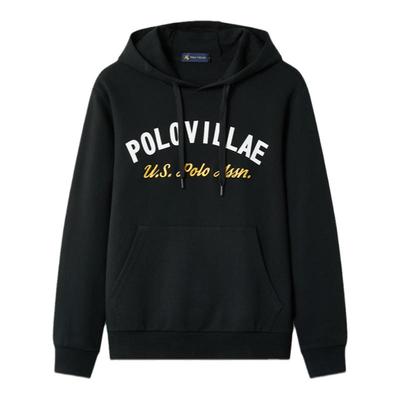 【字母印花】2024春季新款连帽字母印花袋鼠袋长袖卫衣男