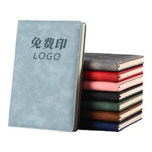 笔记本定制可印logo软皮笔记本子可插笔商务办公用工作活页会议记录本简约大学生A5记事本加厚日记本50本装