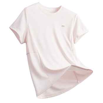 历史新低!鸿星尔克短袖t恤女夏季新款女士跑步上衣羽毛球运动服冰丝速干衣实付39元到手包邮