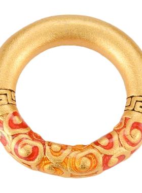 沙金平安扣挂件吊坠转运项链坠子