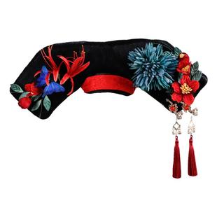 清朝格格古装贵妃头饰演出造型假发旗头清宫剧妃子发型发饰套装组