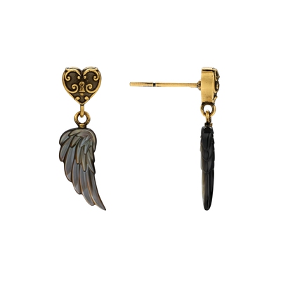 周大福monologue复古黄金耳饰