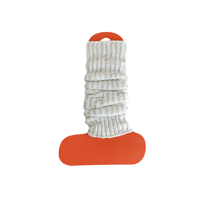 针织袜套灰色毛线堆堆袜女百搭jk针织中筒袜秋冬袜子格雷系腿套