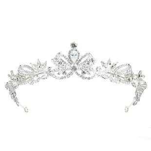 精致蝴蝶结小香风儿童公主皇冠发饰女孩女童舞台造型婚纱礼服配饰