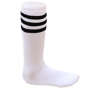 学生袜长筒校服袜春秋季白色横杠黑色无骨缝合袜子幼儿园男生女生