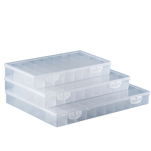 颜料盒水粉水彩丙烯油画调色分装盒收纳盒美术生专用调色盒透明空盒24格36色48色保湿密封盒大容量颜料盒软盖