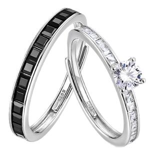 I Do&Co.盟誓情侣对戒轻奢小众S925银戒指一对纪念日礼物送男女友