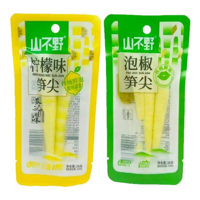 山不野泡椒笋尖28g袋装即食竹笋