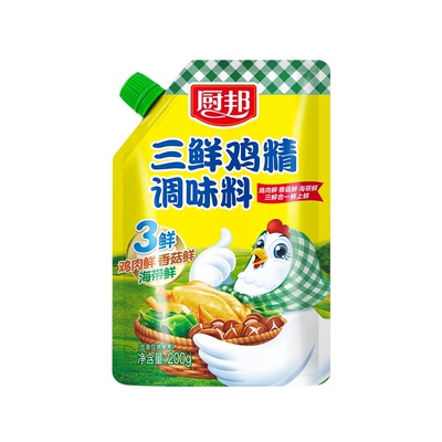 厨邦三鲜鸡精含嘴立袋200g调味品