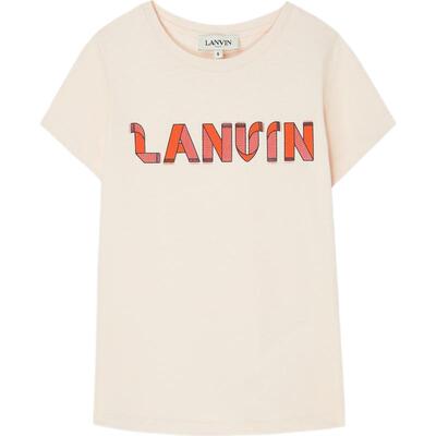 Lanvin 夏季女童印花棉质平纹布T恤