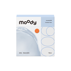 moody小蓝片同款隐形近视眼镜006系列日抛30片透明官方正品