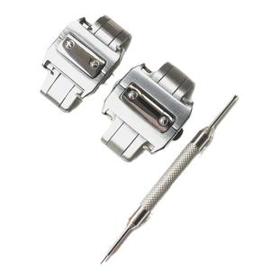 适配卡地亚表扣双按蝴蝶扣三山度士桑托斯Santos100折叠扣18 21mm